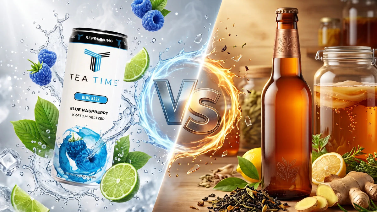 Kratom Seltzer vs Kombucha