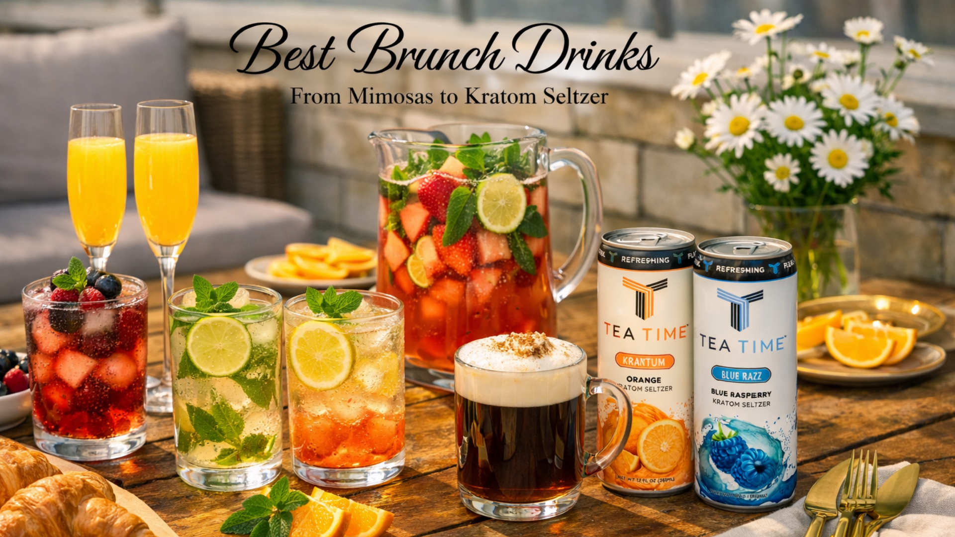 Best Brunch Drinks of 2026: From Mimosas to Kratom Seltzer