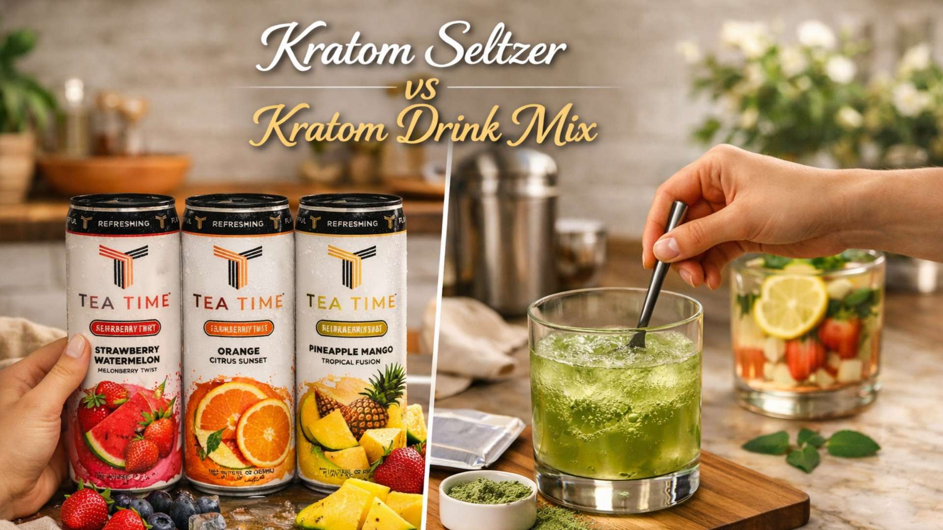 Kratom Seltzer vs Kratom Drink Mix: Which One Should You Choose?