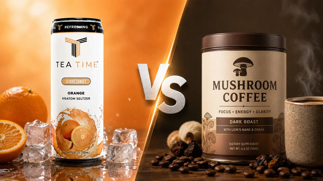 kratom seltzer vs mushroom coffee