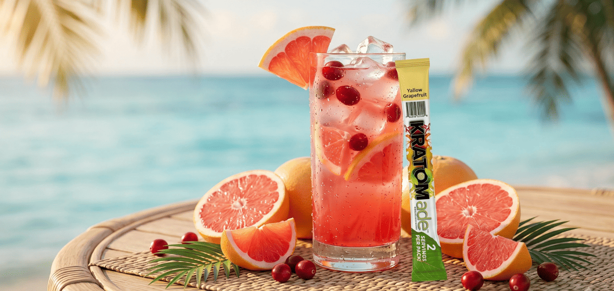 Cranberry-Lime Mocktail with Kratom Seltzer: Best Non-Alcoholic Drink to Try This Fall