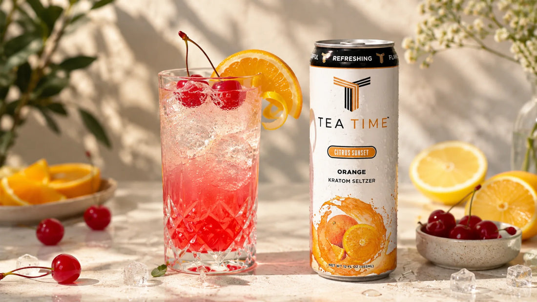 Shirley Temple Mocktail with Kratom Seltzer